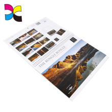 Wholesale special design  printed colorful pictures  wall calendar planners calendar printing